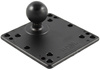 RAM Mount kwadratowa podstawa 4.75 cala (4 x 75 mm) (4 x 100 mm) VESA z kulą o średnicy 3.81 cm