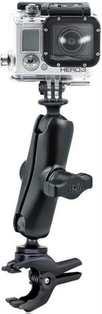 Uchwyt do kamer GoPro HD HERO, HD HERO2, HERO3, HERO4, HD HERO 960 z klamrą zaciskową RAM Tough-Clamp™.